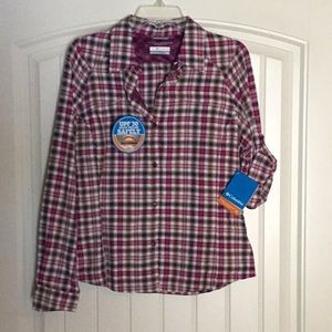 Columbia Omni-Shade plaid shirt